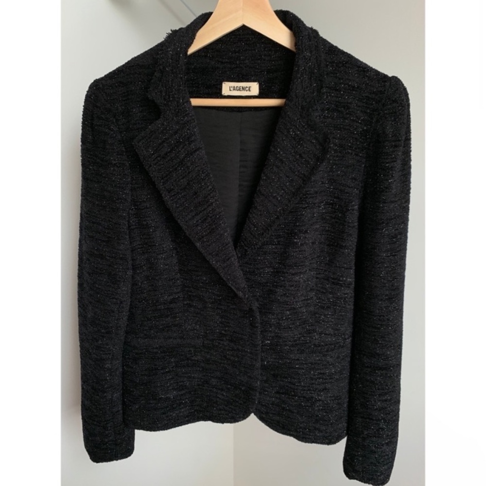 ❤️L’Agence Black Metallic Blazer❤️
